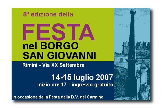 FESTA nel BORGO S.GIOVANNI 8a edzione