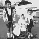 Nicla con Pino e Michele a Bari - 1966