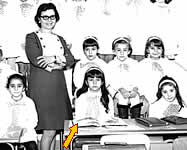 Nicla alla scuola elementare Carlo Del Prete - 1970